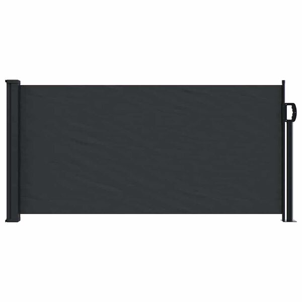 vidaXL Tenda da Sole Laterale Retrattile Nera 100x300 cm