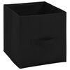 vidaXL Armadietto con 4 Cesti in Tessuto Nero 63x30x71 cm Acciaio