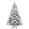vidaXL Albero di Natale artificiale con 300 LED Bianco 240 cm PE e PVC