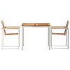 vidaXL Setdapranzodagiardino 3 pcs Teak solido
