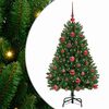 vidaXL Albero di Natale artificiale 120 cm 150 LED Bianco caldo Verde