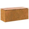 vidaXL Panchina da giardino Ruggine 100 x 40 x 43 cm acciaio corten