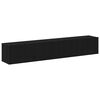 vidaXL Set mobile TV 2 pcs Rovere Nero Legno multistrato