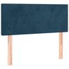 vidaXL Testiera Blu Scuro 100x5x78/88 cm in Velluto