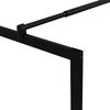 vidaXL Parete per Doccia Walk-in in Vetro Temperato Nera 90x195 cm