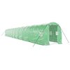 vidaXL Serra con Telaio in Acciaio Verde 40 m&sup2; 20x2x2 m
