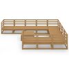 vidaXL Set Divani da Giardino 11 pz in Legno Massello di Pino
