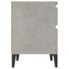 vidaXL Comodino Grigio Cemento 40x35x50 cm