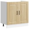 vidaXL Mobile da cucina Kalmar 2 pcs Marrone 80 x 46 x 81.5 cm