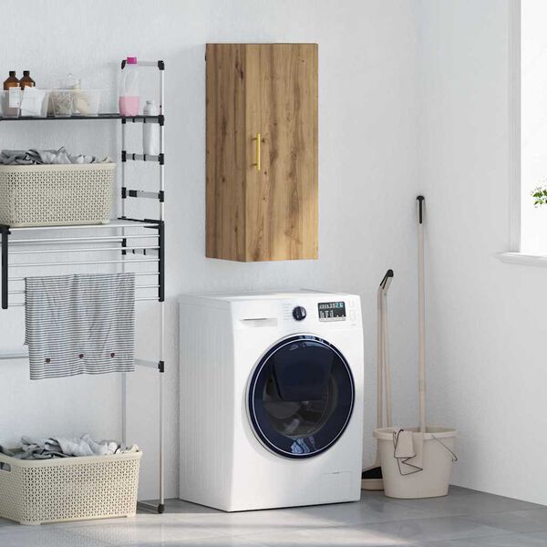 vidaXL Pensile Rovere artigianale 34,5 x 34 x 90 cm Legno multistrato