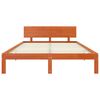 vidaXL Struttura del letto Marrone cerato 140 x 190 cm Pino massello