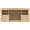 vidaXL Credenza con Luci LED Rovere Sonoma 142,5x37x67 cm