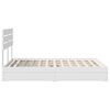 vidaXL Letto con Contenitore Bianco 140 x 190 cm Legno multistrato