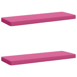 vidaXL Cuscini per Panchina a 2 Pezzi VUGHT 2 pz 100% Poliestere Rosa
