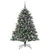 vidaXL Albero di Natale artificiale con 150 LED Verde 150 cm