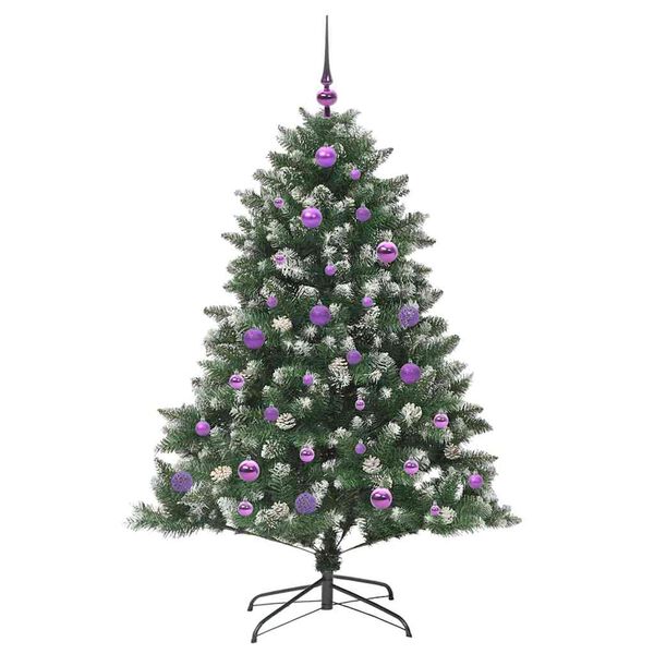 vidaXL Albero di Natale artificiale con 150 LED Verde 150 cm