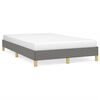 vidaXL Giroletto senza Materasso Grigio Scuro 120x190 cm in Tessuto