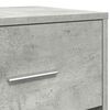 vidaXL Comodini 2 pz con Cassetto Grigio Cemento 40x34x50 cm