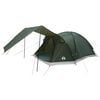 vidaXL Tenda Capanna 6 persona Verde militare Poliestere e Acciaio