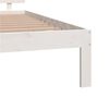 vidaXL Giroletto Bianco in Legno Massello di Pino 140x190 cm