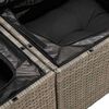 vidaXL Divano Giardino 10 pz con Cuscini Grigio in Polyrattan Acacia
