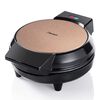 Bestron Piastra per Waffle a Forma di Cuore AWM700CO 700 W Nera e Rame