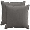 vidaXL Federa 2 pz HOUTEN Grigio Scuro 80 x 80 cm corduroy