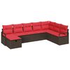 vidaXL Set di divani 6 pz polyrattan