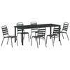 vidaXL Set da Pranzo per Giardino 7 pz Antracite