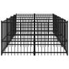vidaXL Gabbia per Cani da Esterno in Acciaio 7,51 m&sup2;