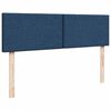 vidaXL Pouf Letto con Materasso Blu 140x190 cm in Tessuto