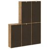 vidaXL Armadietti Laterali 5 pz ODDA 40x24x79 cm Legno Massello Pino
