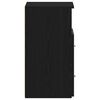 vidaXL Comodino 2 pcs Rovere Nero 50 x 32 x 60cm Legno multistrato