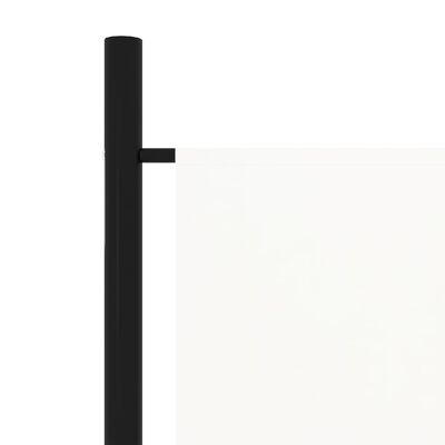vidaXL Paravento a 3 Pannelli Bianco 150x180 cm