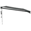vidaXL Tenda Sole Automatica Retrattile Antracite 5x3 m
