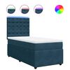 vidaXL Giroletto a Molle con Materasso Blu 80x200 cm in Velluto