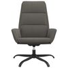 vidaXL Sedia Relax Grigio Scuro in Velluto