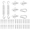 vidaXL Set Accessori per Vela Parasole 8 pz in Acciaio Inossidabile
