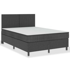 vidaXL Letto a Molle Grigio Scuro in Tessuto 180x200 cm