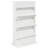 vidaXL Scaffale per riviste Bianco 70 x 41 x 126 cm