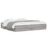 vidaXL Giroletto Cassetti Grigio Sonoma 180x200 cm Legno Multistrato