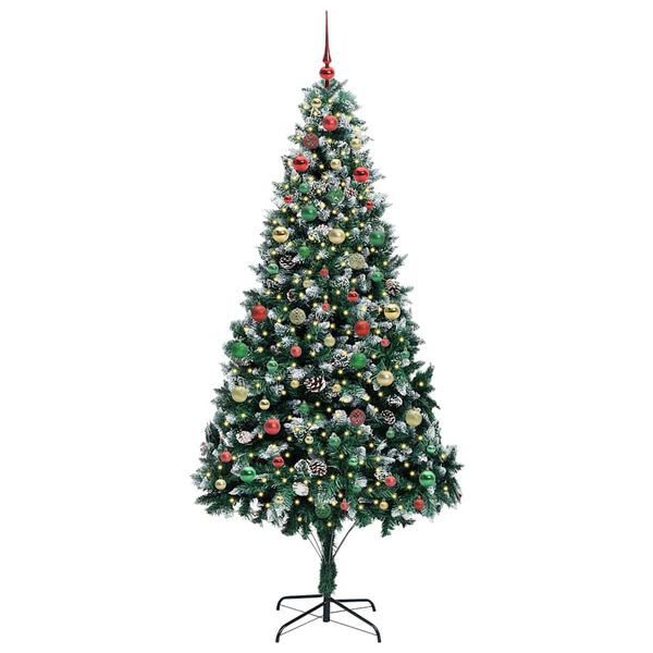 vidaXL Albero di Natale artificiale con 300 LED Verde 210 cm