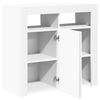 vidaXL Credenza con Luci LED Bianca 80x35x75 cm