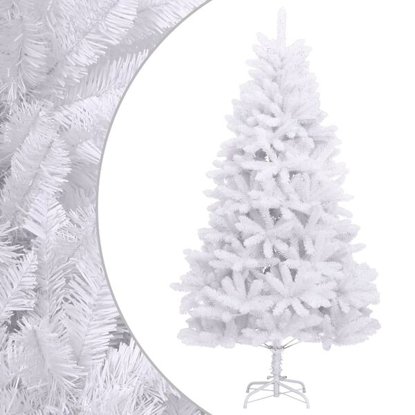 vidaXL Albero di Natale Artificiale Incernierato con Base Bianco 300cm