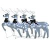 vidaXL Renne di Natale 4 pz Bianche 80 LED