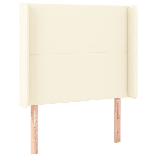 vidaXL Testiera a LED Crema 103x16x118/128 cm in Similpelle