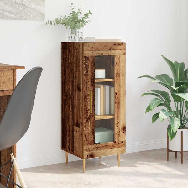 vidaXL Credenza Legno vecchio 34 x 34,5 x 90 cm Legno multistrato