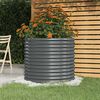 vidaXL Vaso Giardino Acciaio Zincato 80x80x68 cm Antracite