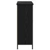 vidaXL Credenza Rovere Nero 70 x 30 x 80 cm Legno multistrato