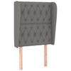 vidaXL Testiera ad Orecchio Grigio Scuro 83x23x118/128 cm in Tessuto